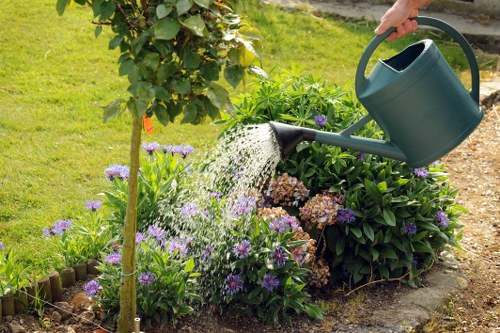 Safe handling of garden waste and debris during clearance work